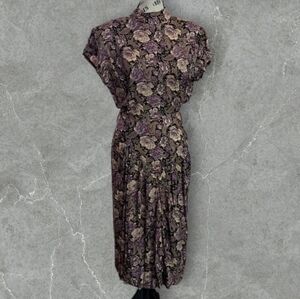 Vintage Betsy's Things Floral Print Women's Dress